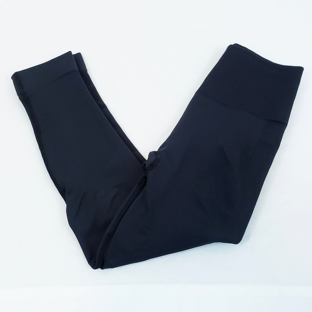 Lululemon Athletica Crop Compression Leggings Capris Black Workout Athletic Gym